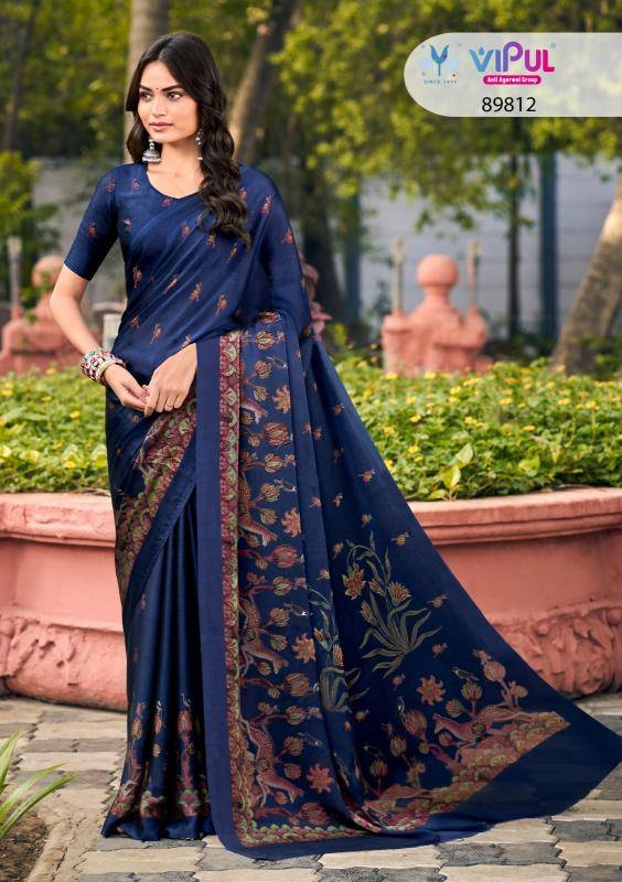 Vipul juliet chiffon saree export market in India